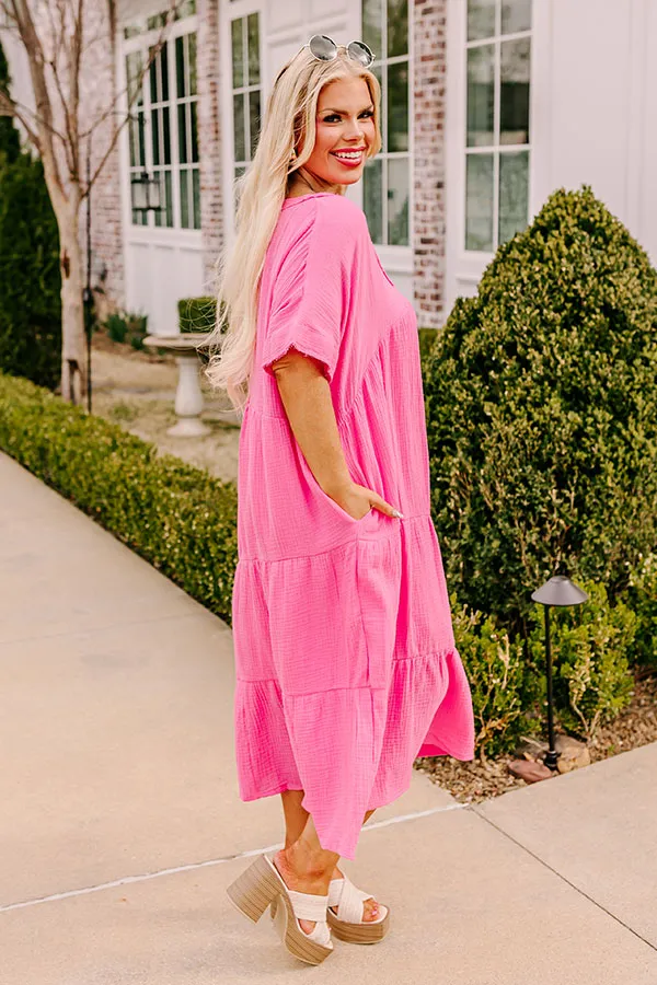 Keeping It Simple Midi in Pink Curves sold by Impressions product image thumbnail 4