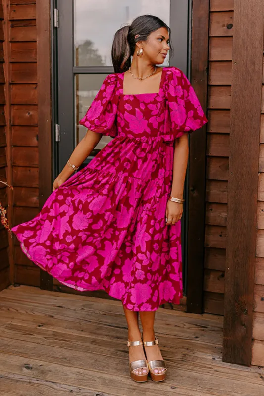 Rarest Kind Of Love Midi in Wine sold by Impressions