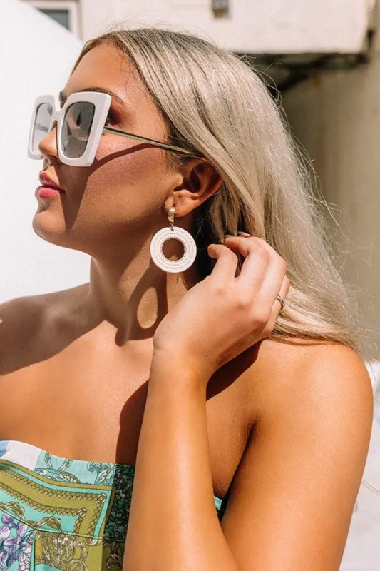 Made For Vacay Earrings In Ivory sold by Impressions