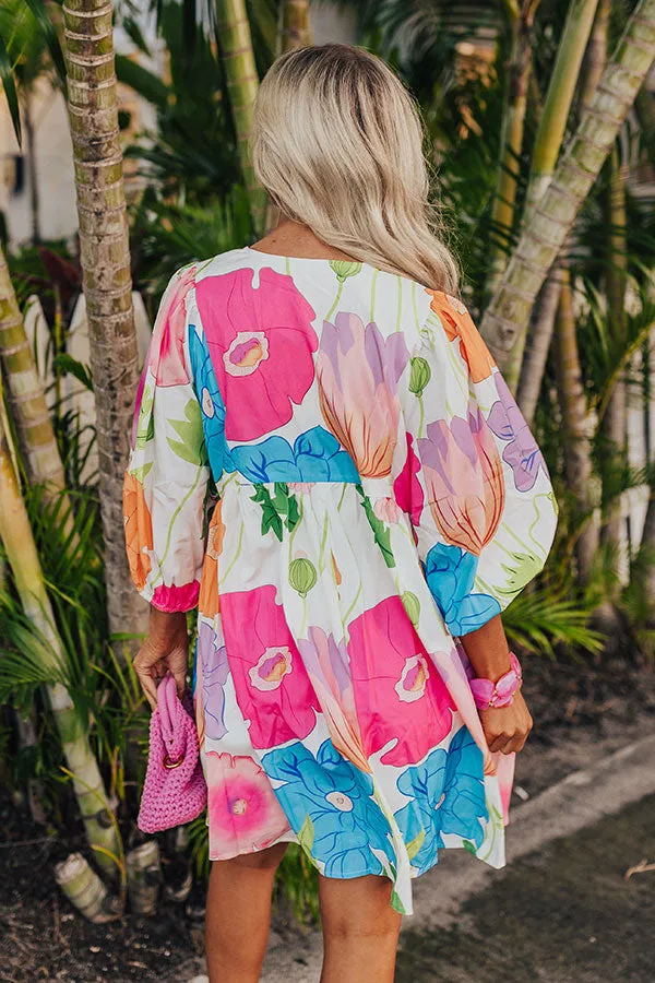 Floral Embrace Mini Dress in White sold by Impressions product image thumbnail 5