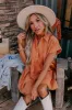 Autumn Treasure Denim Mini Dress In Pumpkin sold by Impressions