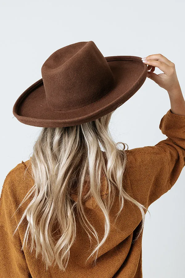 Chasing Wanderlust Wool Fedora In Mocha sold by Impressions product image thumbnail 3