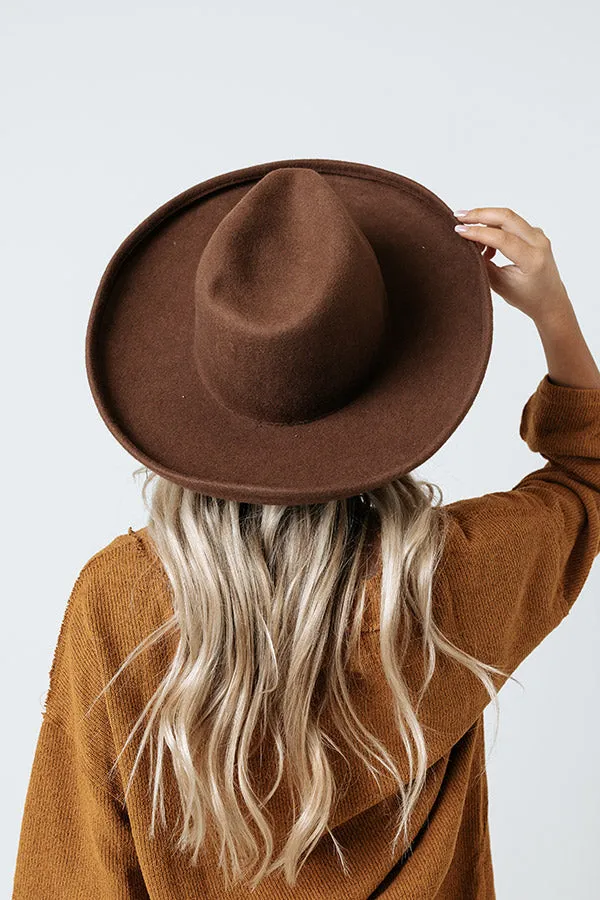 Chasing Wanderlust Wool Fedora In Mocha sold by Impressions product image thumbnail 4