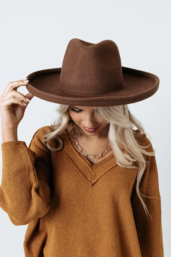 Chasing Wanderlust Wool Fedora In Mocha sold by Impressions product image thumbnail 2