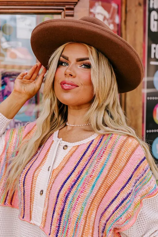 Chasing Wanderlust Wool Fedora In Mocha sold by Impressions