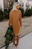 Always There For You T-Shirt Dress In Camel sold by Impressions