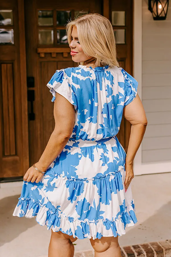 Parisian Promenade Dress in Blue Curves sold by Impressions product image thumbnail 4