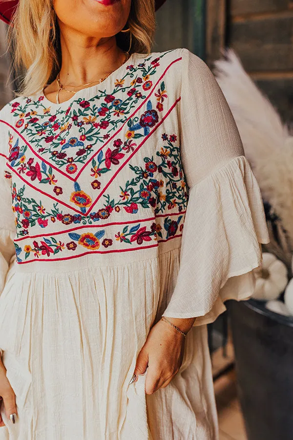 Cocktails In Costa Maya Embroidered Dress Curves sold by Impressions