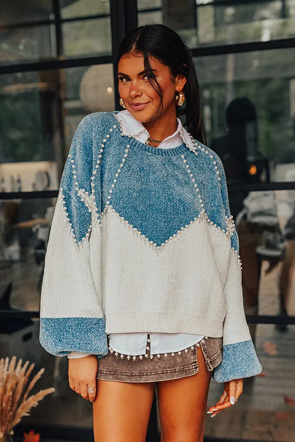 Tracking Promises Embellished Chenille Sweater sold by Impressions product image thumbnail 5