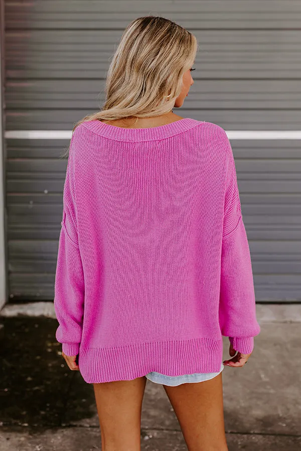 Mind Your Manners Knit Sweater In Pink sold by Impressions product image thumbnail 4
