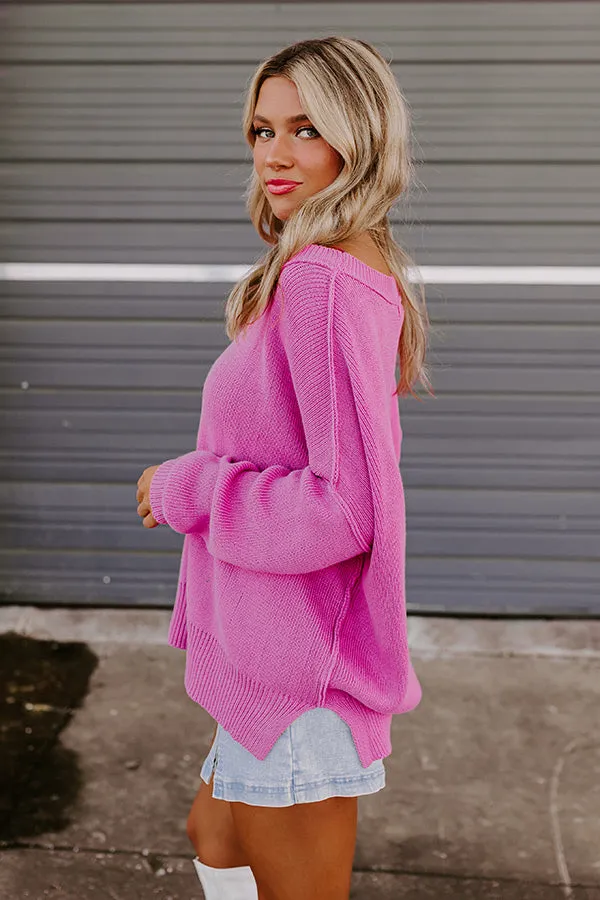 Mind Your Manners Knit Sweater In Pink sold by Impressions product image thumbnail 3