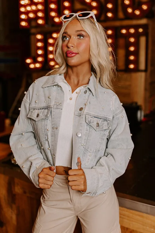 Let's Go Girls Embellished Denim Jacket sold by Impressions