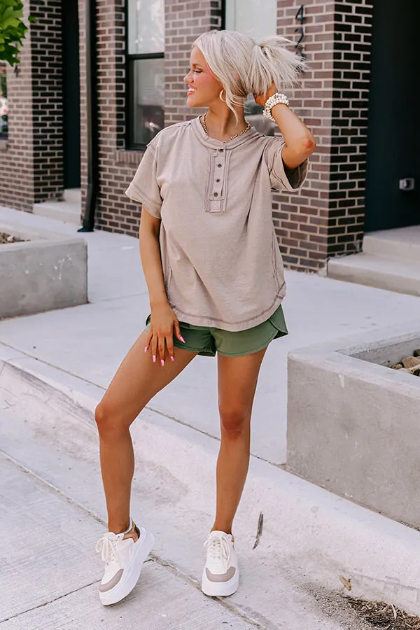 Take The Time Tee In Taupe sold by Impressions product image thumbnail 2