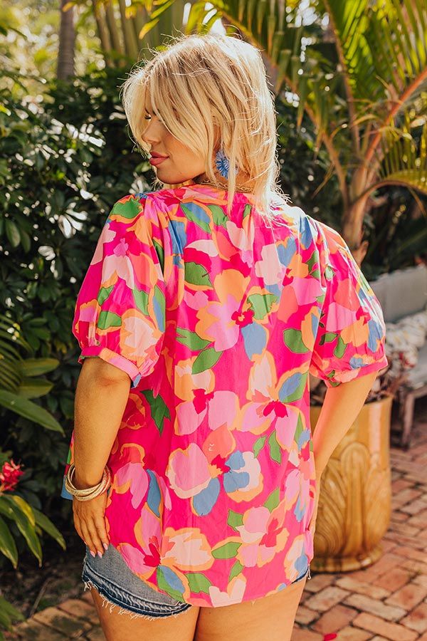 French Riviera Floral Shift Top Curves sold by Impressions product image thumbnail 3