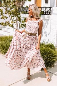 Among The Wildflowers Smocked Midi sold by Impressions
