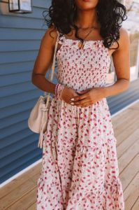 Among The Wildflowers Smocked Midi sold by Impressions