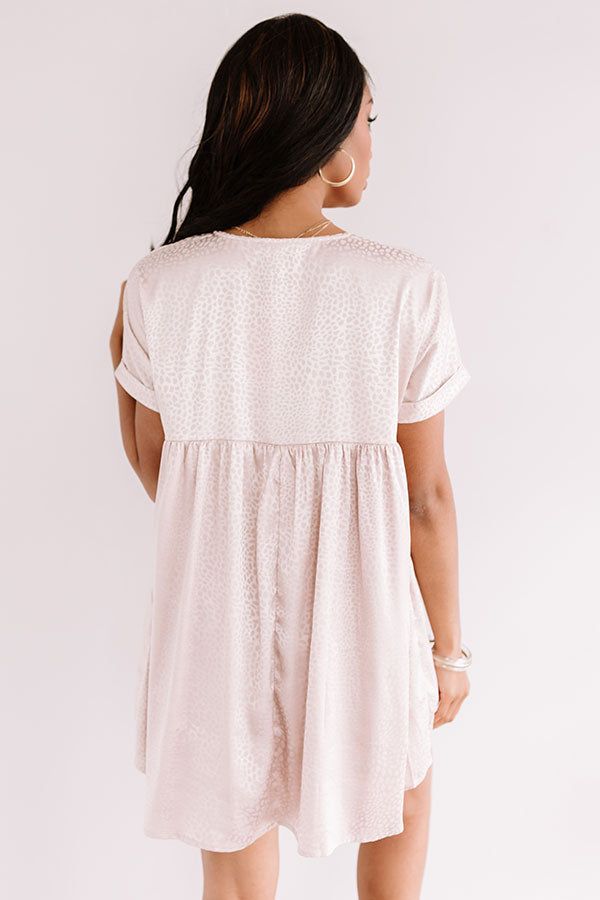 Stolen Hearts Babydoll Dress In Blush sold by Impressions product image thumbnail 4