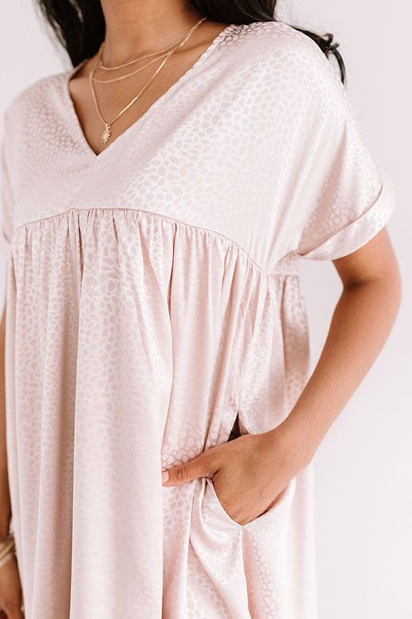 Stolen Hearts Babydoll Dress In Blush sold by Impressions product image thumbnail 3