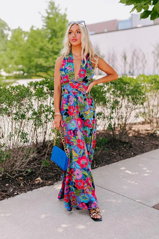 Crushing In The Keys Satin Maxi sold by Impressions