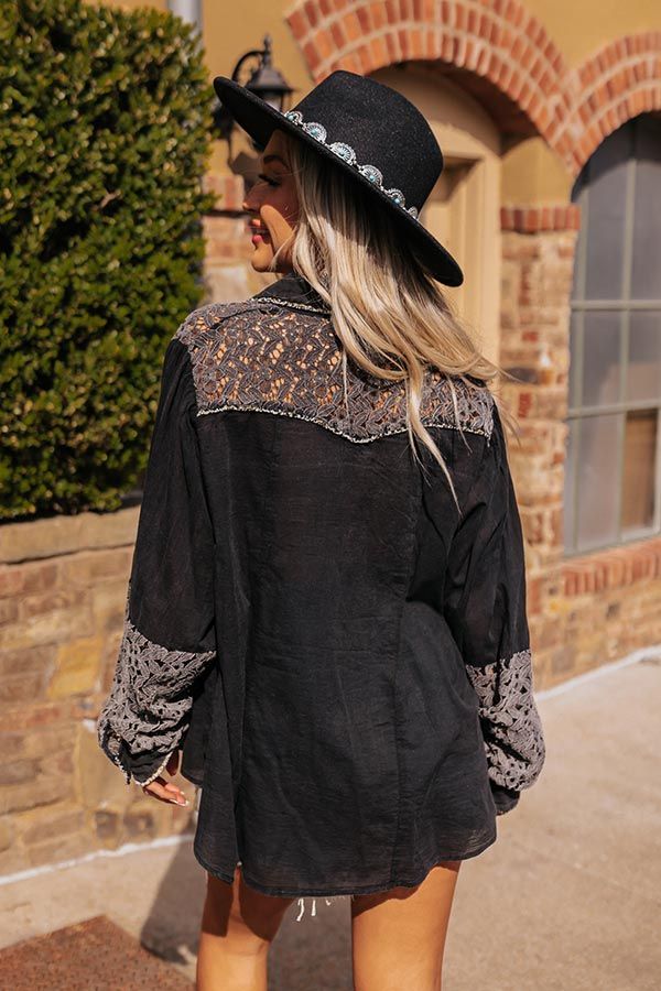 Enchanting Escapes Button Up In Black sold by Impressions product image thumbnail 4