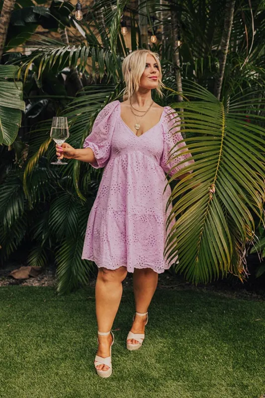 Stunning Gaze Eyelet Dress Curves sold by Impressions