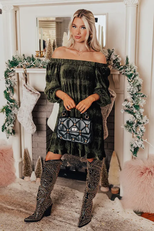 Waiting For You Velvet Dress sold by Impressions