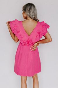 Tulum Toasts Dress In Pink sold by Impressions