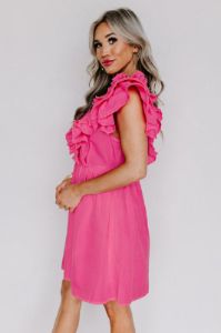 Tulum Toasts Dress In Pink sold by Impressions