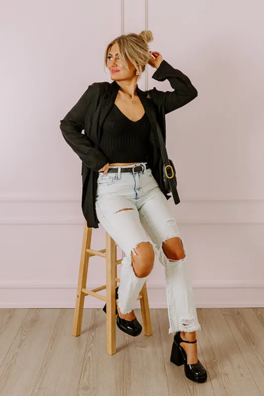 The Issey High Waist Distressed Straight Leg Jean sold by Impressions