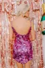 NYC Lights Sequin Mini Dress In Violet sold by Impressions