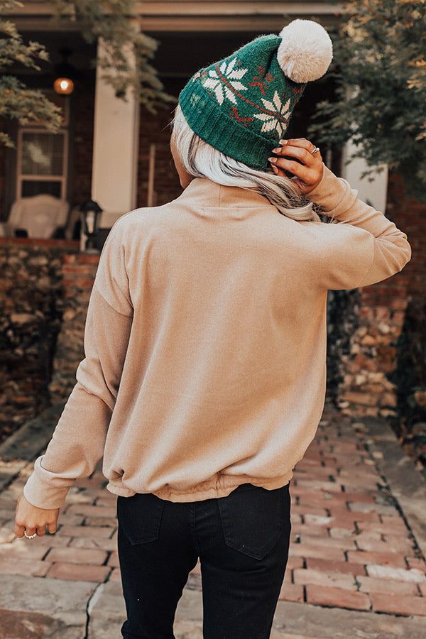 Autumn Color Sweater Top In Iced Latte sold by Impressions product image thumbnail 4