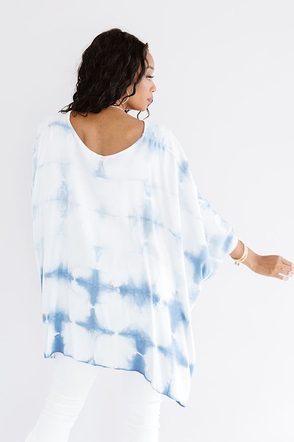 My Best View Tie Dye Shift Tunic In Blue sold by Impressions product image thumbnail 5