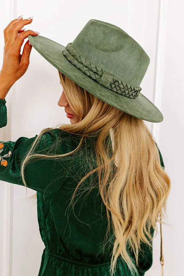 Crisp Breeze Felt Fedora in Hunter Green sold by Impressions