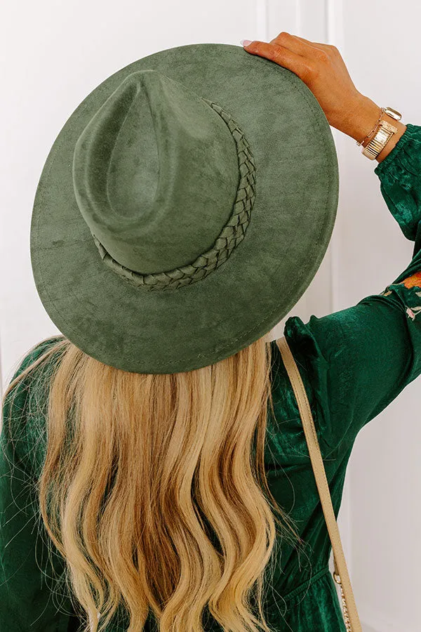 Crisp Breeze Felt Fedora in Hunter Green sold by Impressions product image thumbnail 2