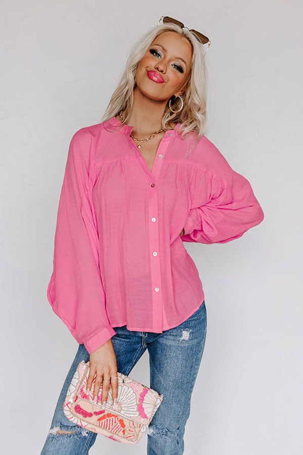 Weekend Trip Travels Shift Top in Pink sold by Impressions product image thumbnail 2