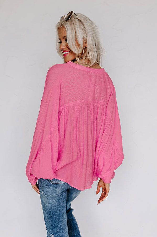 Weekend Trip Travels Shift Top in Pink sold by Impressions product image thumbnail 4
