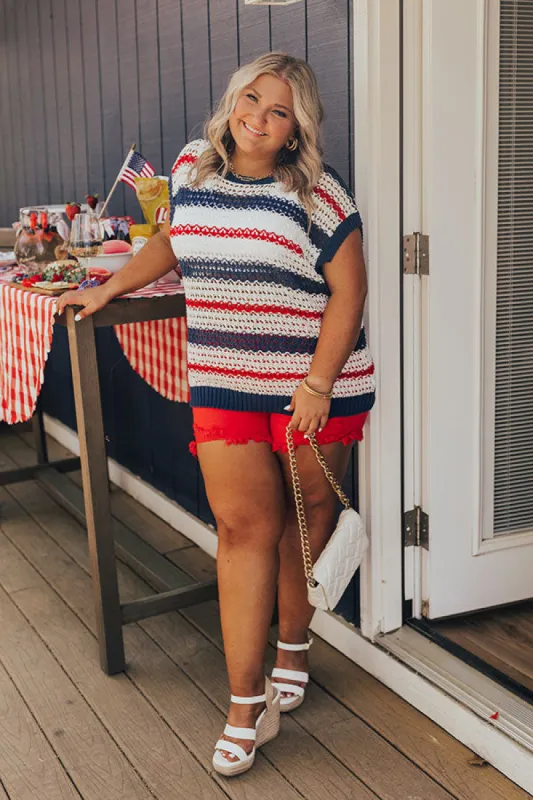 Lake Days Knit Stripe Top Curves sold by Impressions