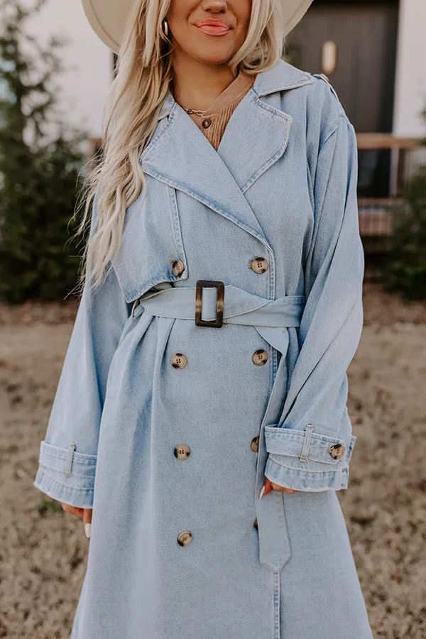 London Lookout Denim Trench Coat sold by Impressions product image thumbnail 2