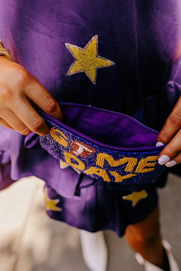 Game Day Beaded Clutch In Purple sold by Impressions product image thumbnail 2