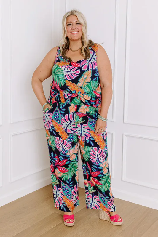 Spotted Under The Palms High Waist Pants Curves sold by Impressions