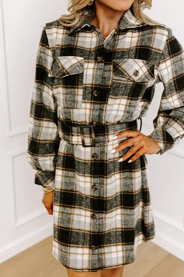 So Plaid You're Mine Flannel Dress sold by Impressions product image thumbnail 3
