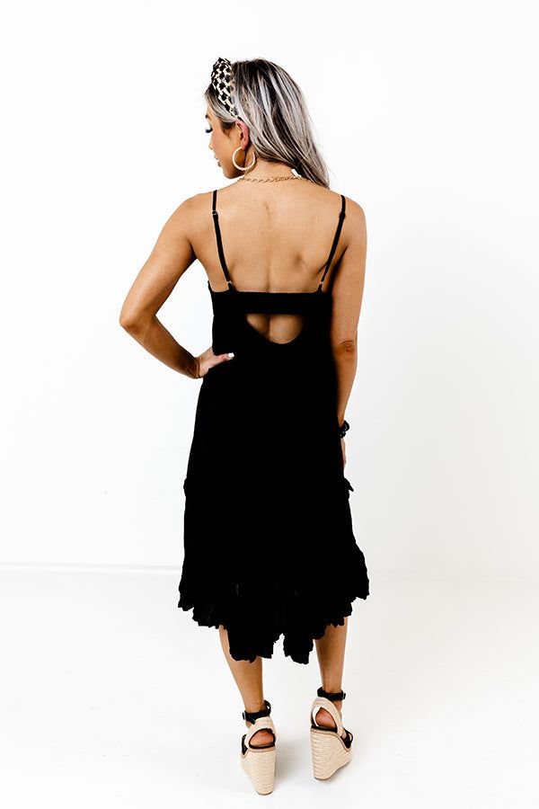 Lucky To Have You Midi In Black sold by Impressions product image thumbnail 4