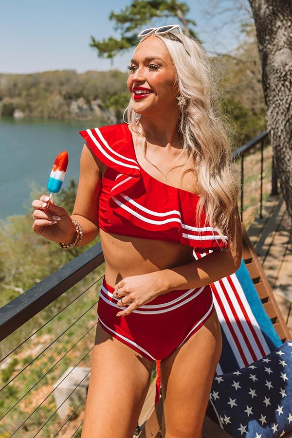 Living For Lake Life One Shoulder Bikini Top sold by Impressions product image thumbnail 3