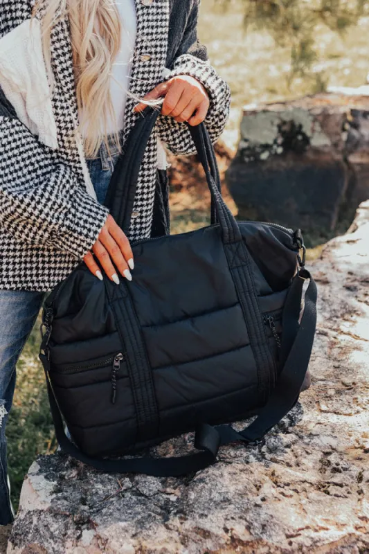 Sharp Witted Quilted Tote In Black sold by Impressions