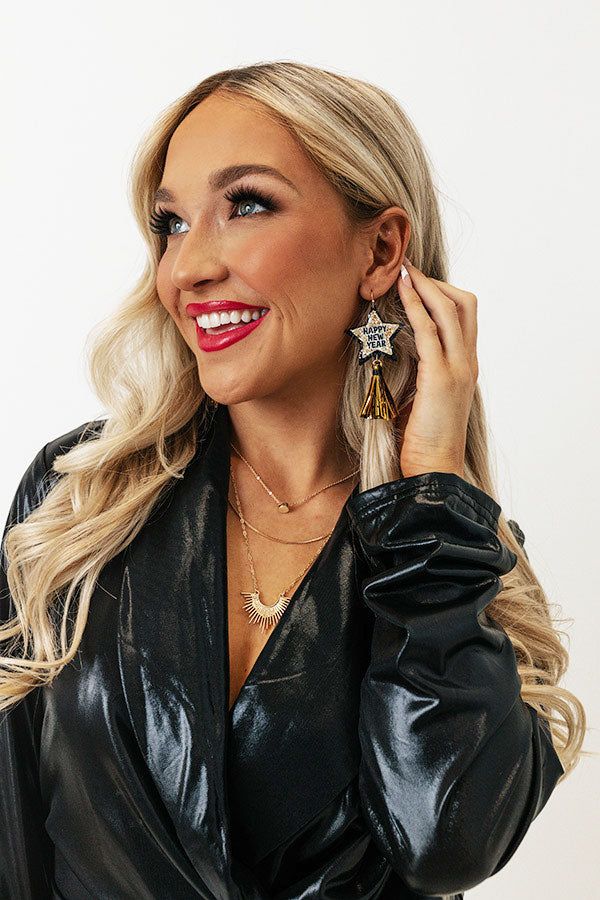 Happy New Year Star Earrings sold by Impressions product image thumbnail 3