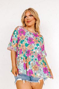 Sunny Day Darling Babydoll Top sold by Impressions