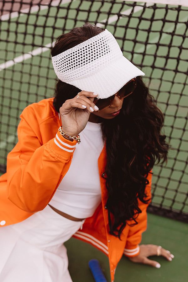 Stunning Gaze Woven Visor In White sold by Impressions product image thumbnail 3