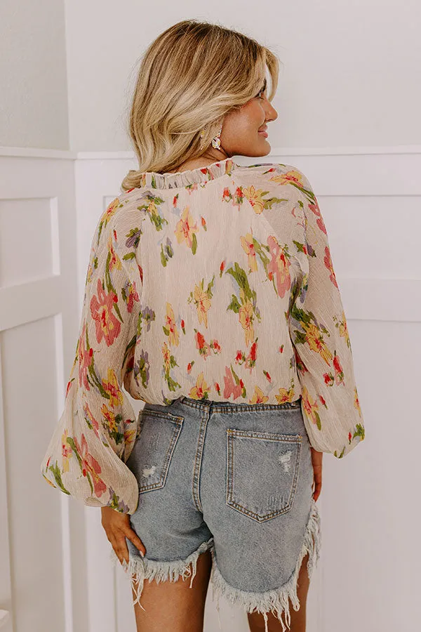 Cocktail Meetup Floral Bodysuit sold by Impressions product image thumbnail 4