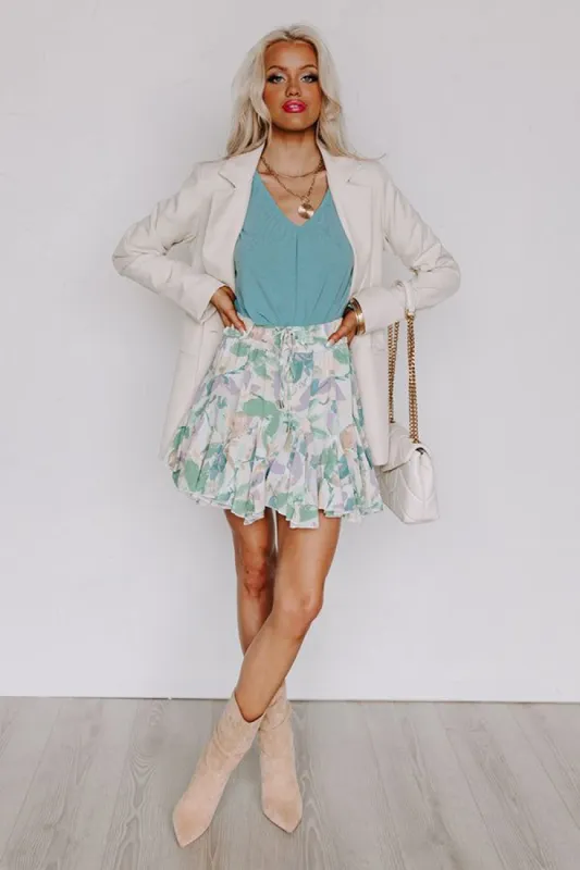 Daytona Daze Skort In Green sold by Impressions