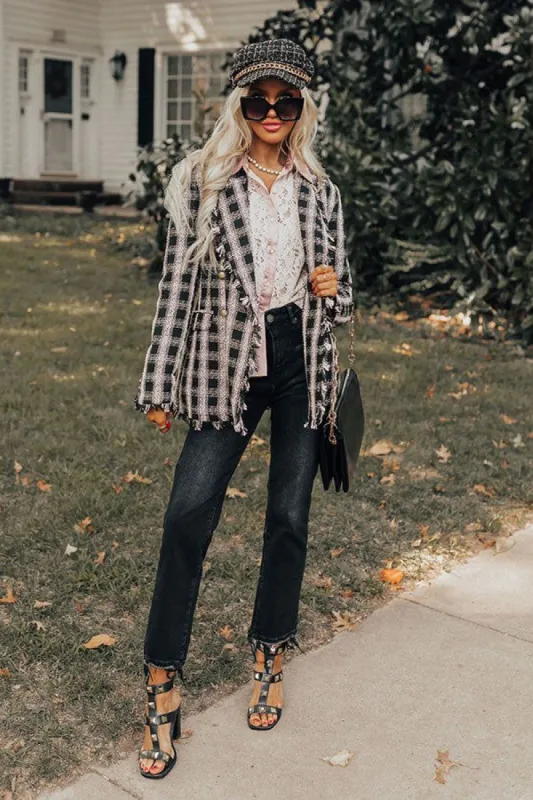 Weekend Trip Travels Tweed Blazer sold by Impressions